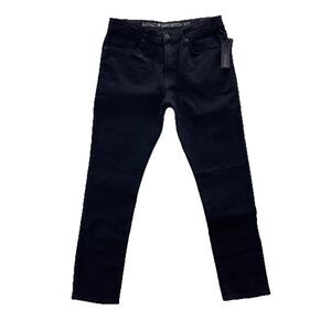 Buffalo David Bitton Ash-X Jeans Men's 32x32 Black Wash Slim Stretch Denim